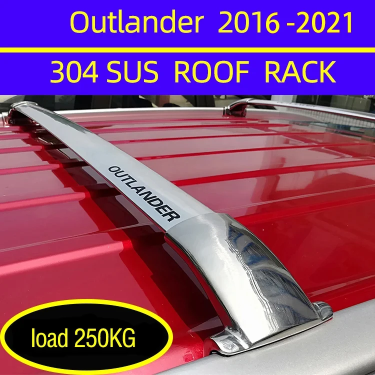 2Pcs Roof Bars for Mitsubishi Outlander 5 Door SUV 2012-2020 Aluminum Alloy Side Bars Cross Rails Roof Rack Luggage Carrier