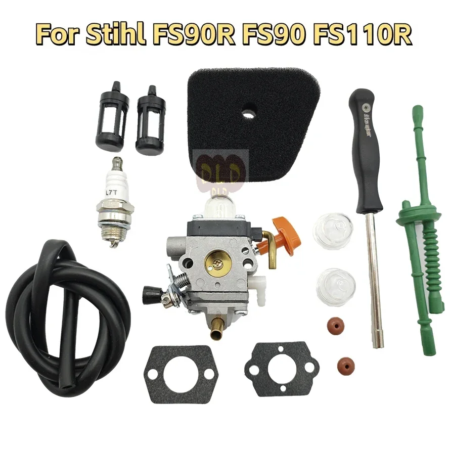 

Carburetor Kit for Stihl FS90R FS90 FS110R FS130R FS100 KM130R KM90R FS100RX KM110R HT100 HT101 Trimmer Weed Eater C1Q-S174 Carb