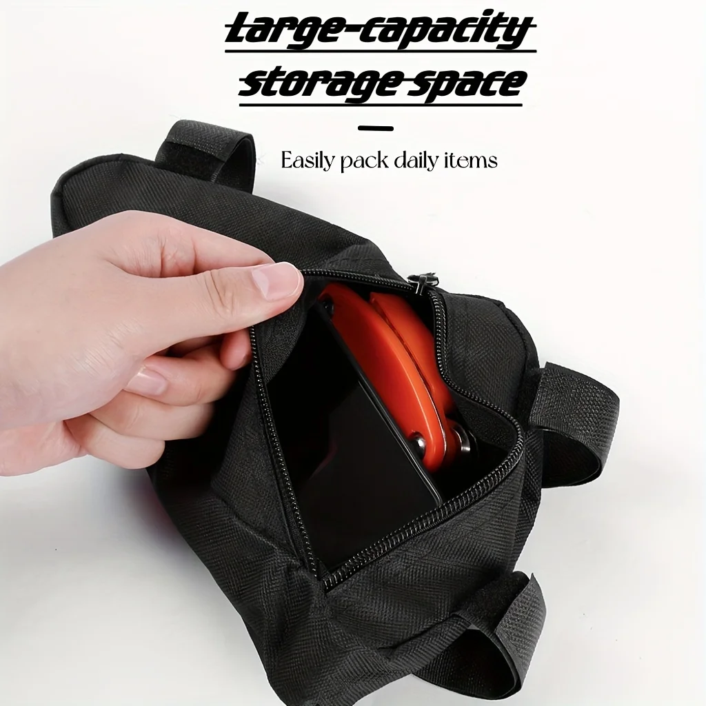 Saddle Bag, Cycling Bike, Mountain Bike Bag, Triangle Tool Kit, Upper Pipe, Crossbeam Bag, Bike Equipment Accessories