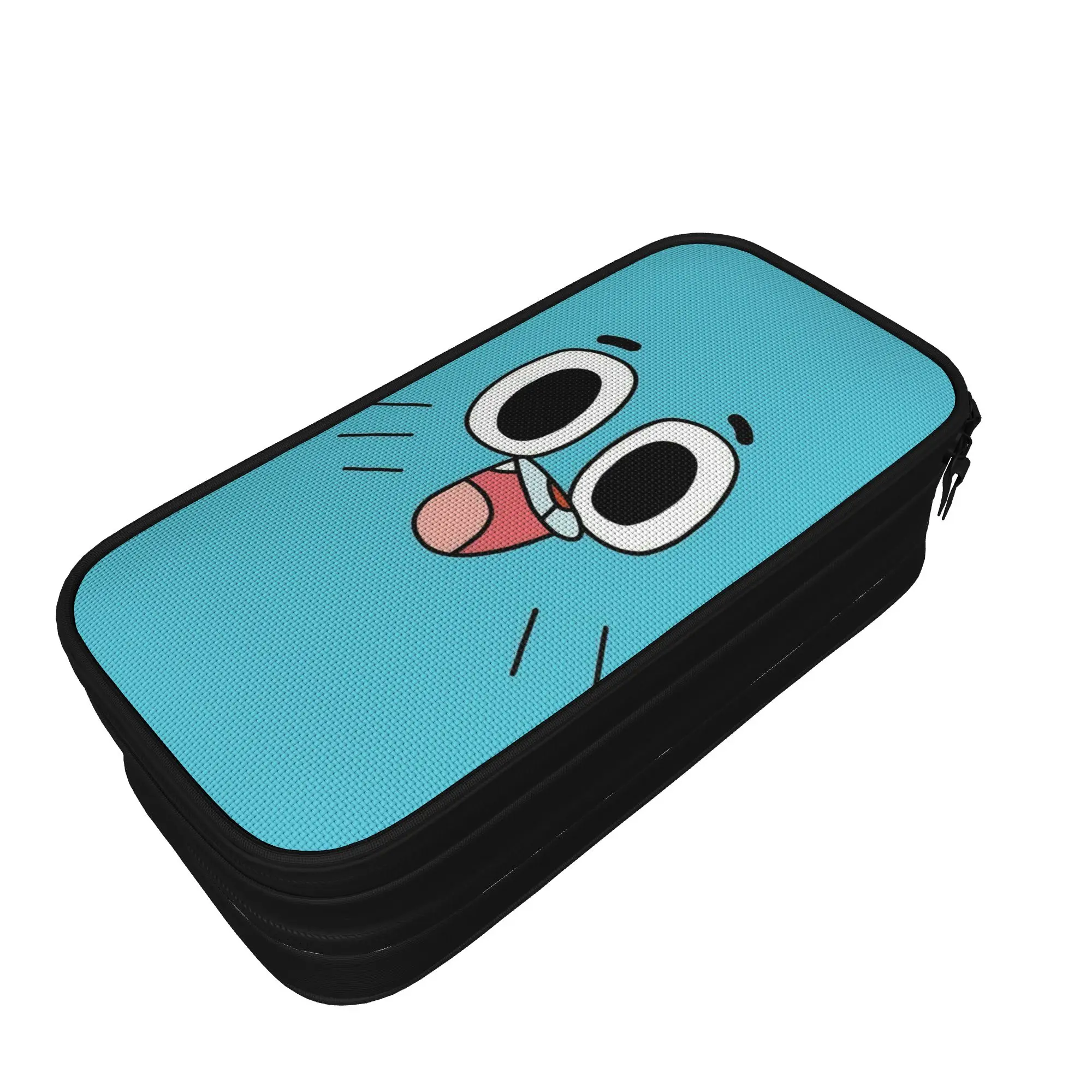 Fun Gumballs Face Pencil Case Amazings Gumballs Pencilcases Pen for Girl Boy Large Storage Bags Students School Gift Stationery