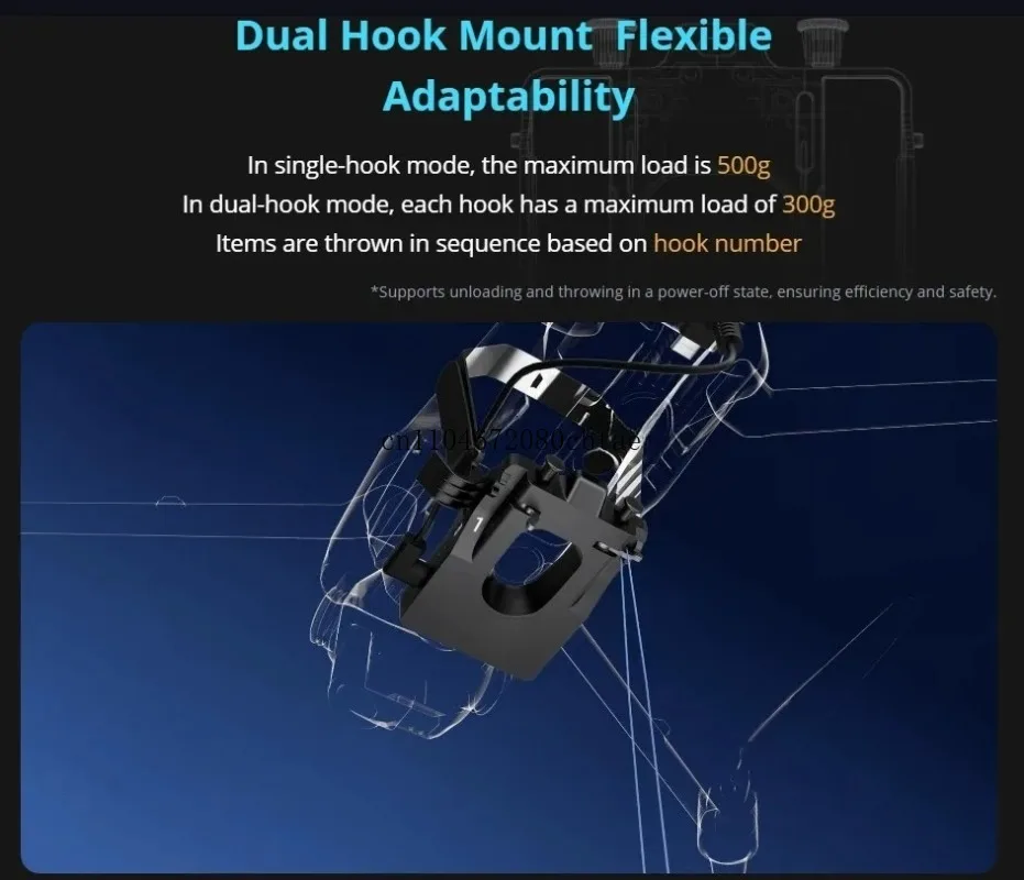TH2 2 Stage Dual Hook Airdrop Release System for Matrice 4T/4E Drone Ideal for Emergency Rescue  Logistics M4T Thrower
