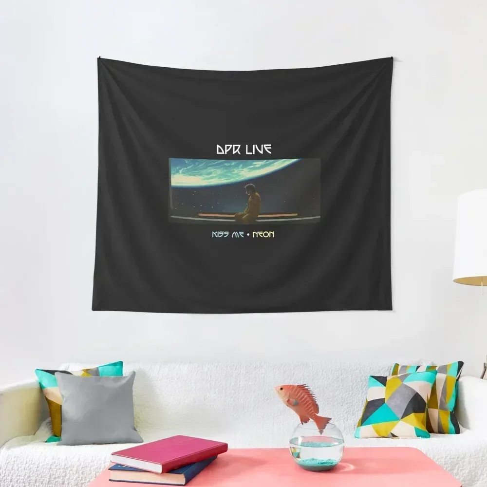 

DPR LIVE Kiss Me + Neon Tapestry Room Aesthetic Wall Carpet Home And Comfort Decor Cute Decor Tapestry