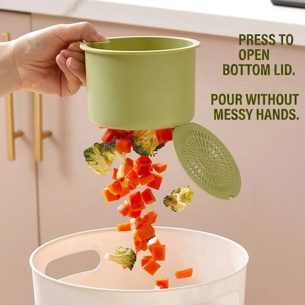 Drain Storage Basket Collapsible Food Residual Filter Collapsible Basket Press-To-Open Sink Strainer Basket For Home Kitchen