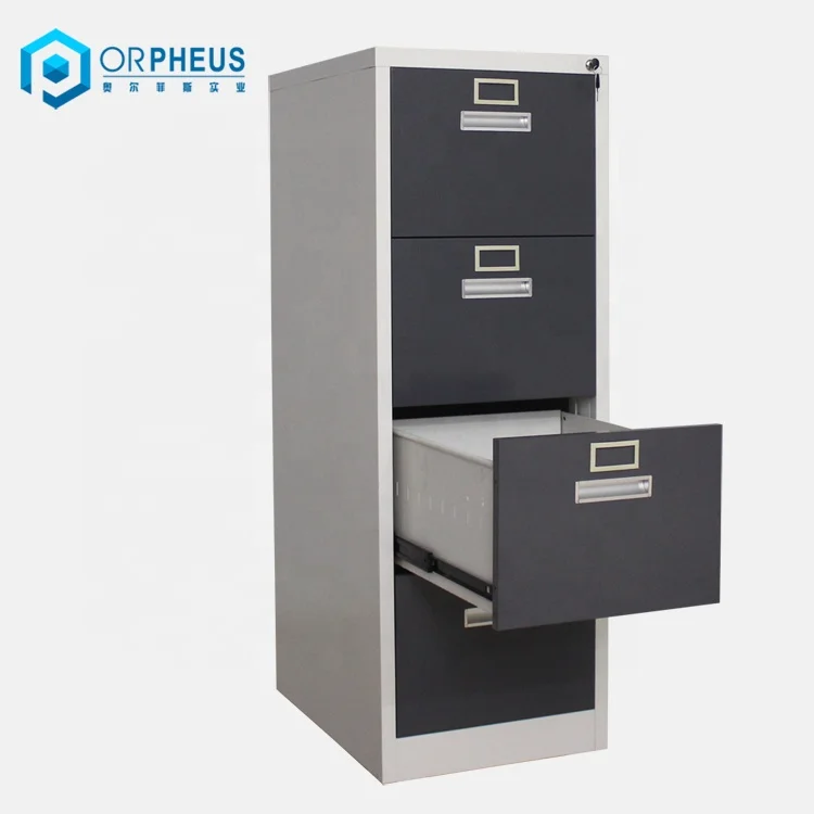 Office Filing Cabinets,Customized Legal Size Office Stainless Steel 2 3 4 Drawers Horizontal Plan A4 Black Durable Storage File