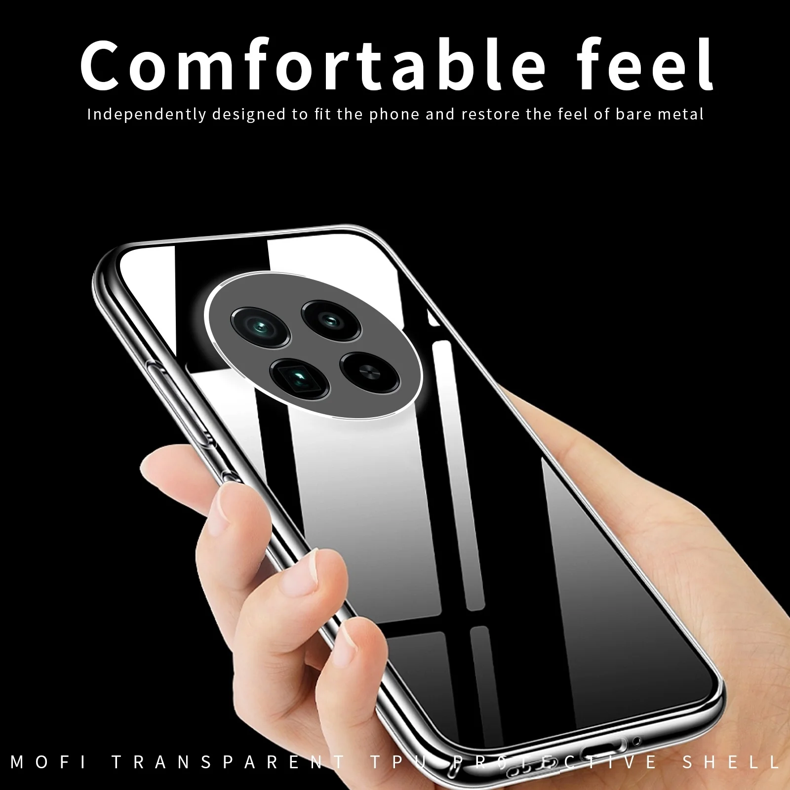 For Realme 13 Plus Case MOFi Ultra Thin Soft TPU Clear Back Cover Phone Cases For Realme 13 Plus