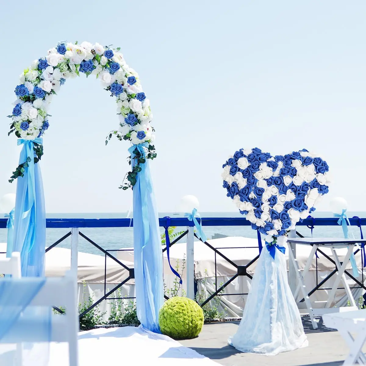 50 قطعة من رؤوس زهور الورد الاصطناعية، ورود وهمية رغوية ذات مظهر حقيقي مثالية للحرف اليدوية، باقة الزفاف، ديكور الحفلات #5