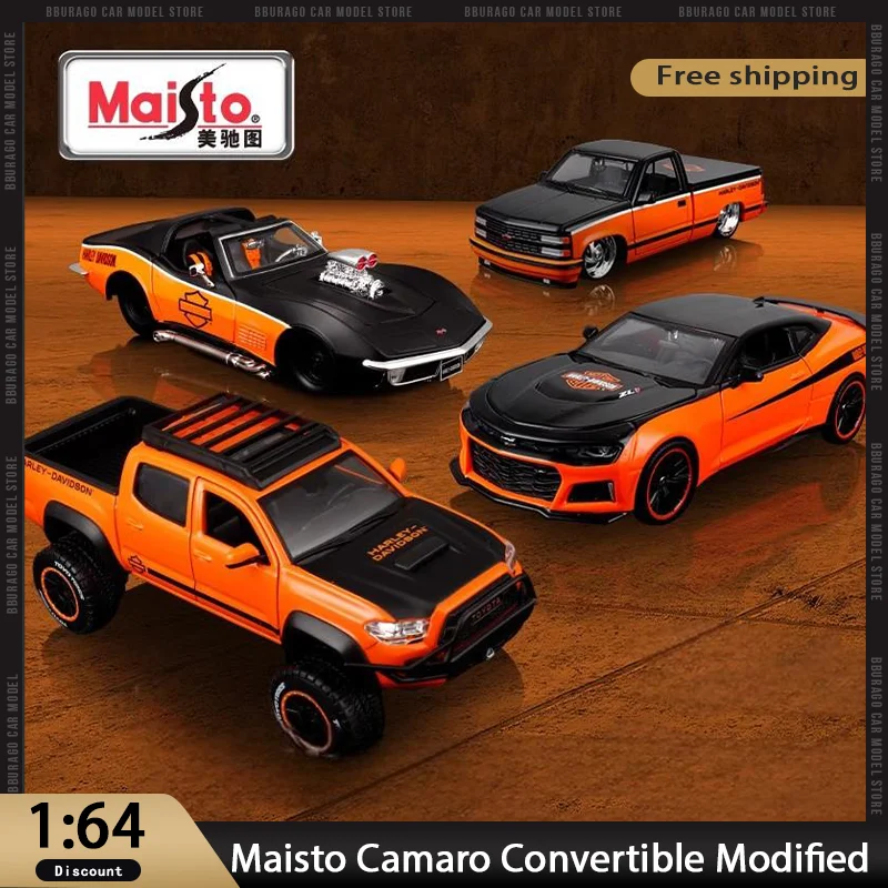 

Maisto 1:24 Camaro кабриолет модифицированный внедорожный пикап из сплава, литая под давлением модель автомобиля с открывающимися деталями, игрушка-симулятор автомобиля