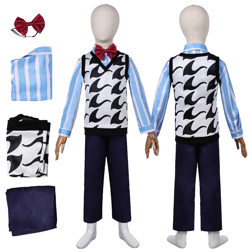 Kids Movie Inside Cosplay Out 2 Fear Cosplay Fantasia Costume Disguise For Boy Children Shirt Pants Vest Halloween Carnival Suit