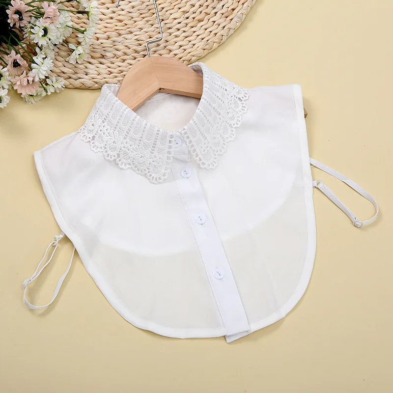 Faux col de chemise blanc de Style coréen pour femmes, accessoire de pull d'automne et d'hiver, vêtements de bureau professionnels