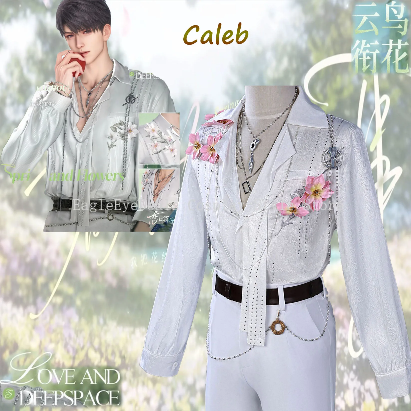 Amor y espacio profundo Rafayel Zayne Caleb Xavier Sylus disfraz de Cosplay Anime juego disfraces de Halloween adulto Unisex