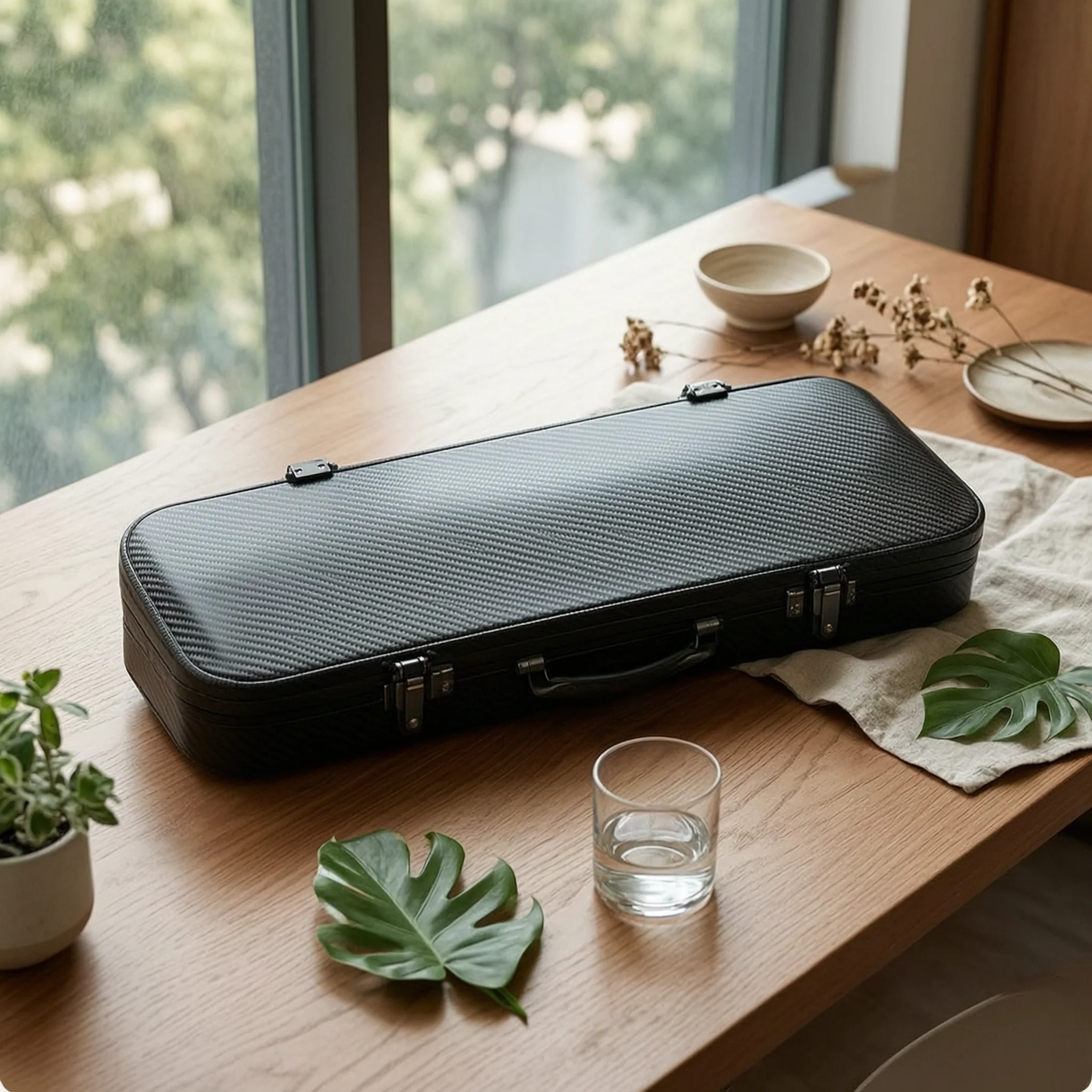 Full Size Violin Case Hard Shell Violin Case Lightweight Waterproof for Violinists, Commuting, Rehearsals