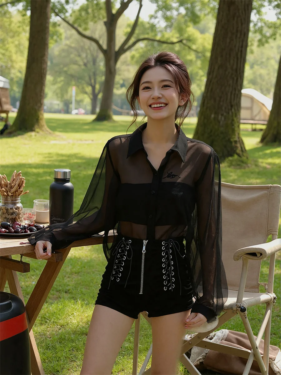 

Блузки без спинки с жемчугом в корейском стиле, рабочие топы для женщин, зимние элегантные дизайнерские блузки с бантом, для маскарада, смешанные ткани, вечерние