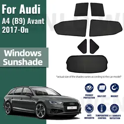 For Audi A4 B9 Avant 2017-2023 2024 Car Sunshade Customized Side Window Curtain Sun Shade Shield Visor Front Windshield