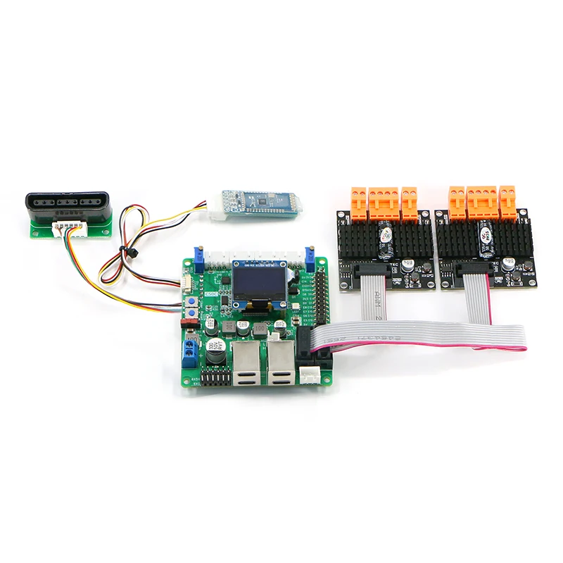 Versión de motor cepillado tablero de control de robot control de accionamiento integrado ROS chasis de carro no tripulado movimiento tracción en las cuatro ruedas AGV