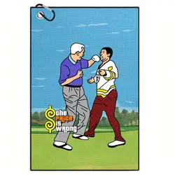 Funny Microfiber Premium Golf Towel,Printed Golf Towels for Golf Bags for Men&Women, Great Golf Accessories for Men Golfers