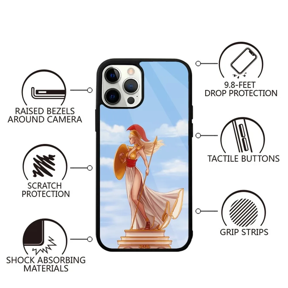 Abstract Greek Mythology Athena Phone Case For iPhone 15,14,13,12,11,Plus,Pro,Max Mini Magsafe Magnetic Wireless Charging image 2