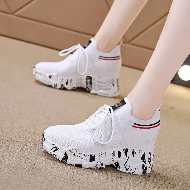 Shoes for Womens Sneakers Women's Designer Shoes Tennis Female Woman Fashion Trainers Heels Fall Winter Knitting Platform Shoe