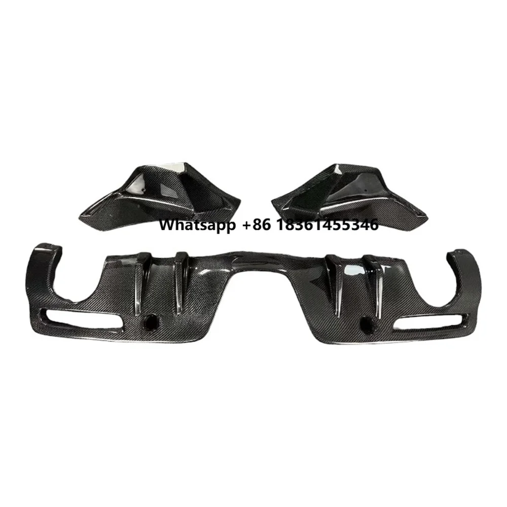 

for Supra A90 A91,After actual vehicle installation test Carbon Fiber Fibre Rear Bumper Lip Diffuser