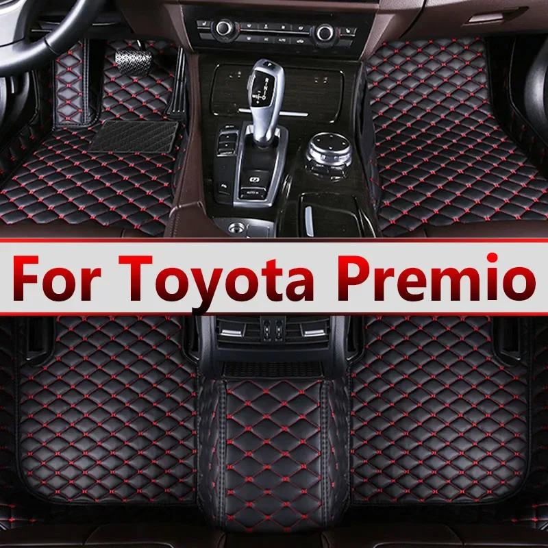 Car Floor Mats For Toyota Premio Allion T260 2007~2020 Waterproof Carpet Luxury Leather Mat Car Accessories Auto Rugs Full Set