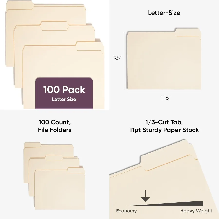 

Папки с буквами и вкладками с 1/3 вырезами для эффективной организации документов в офисе и домашних рабочих местах. Универсальный арант.