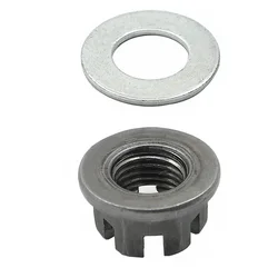 Rear Axle Castle Nut & Washer for Yamaha ATV Raptor Quad Bike Banshee 350 YFZ450 Raptor 660 Breeze Grizzly 125 Raptor 350