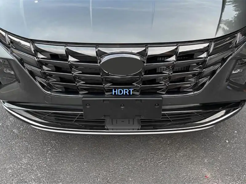 Car Styling Front Bumper Trim Tail Gate Strip Door Edge Molding Rear Fog Lamp Stainless Steel Kit For Hyundai Tucson NX4 2021 +