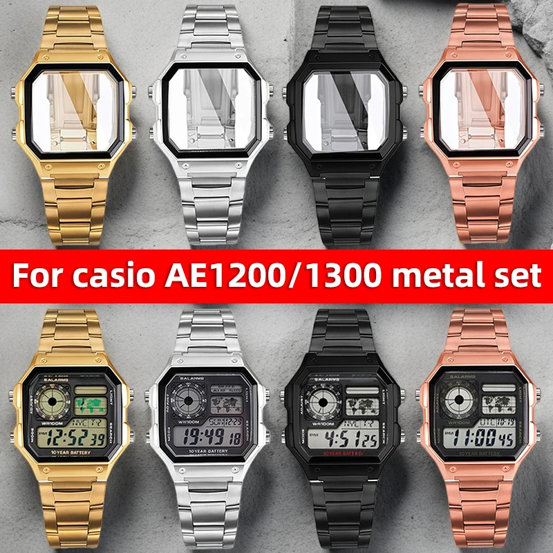 para-kit-mod-de-caixa-de-aco-inoxidavel-casio-ae-1200wh--substituicao-de-metal-para-relogio-ae1200-1300--atualizacao-diy-de-relogio-digital-retro