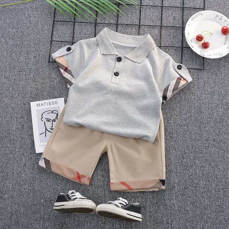 DIIMUU Baby Boys Clothing Sets T-shirt + Shorts Kids Girl Outfits Suits Children Summer Wear Infant Toddler Tee Shirts + Pants