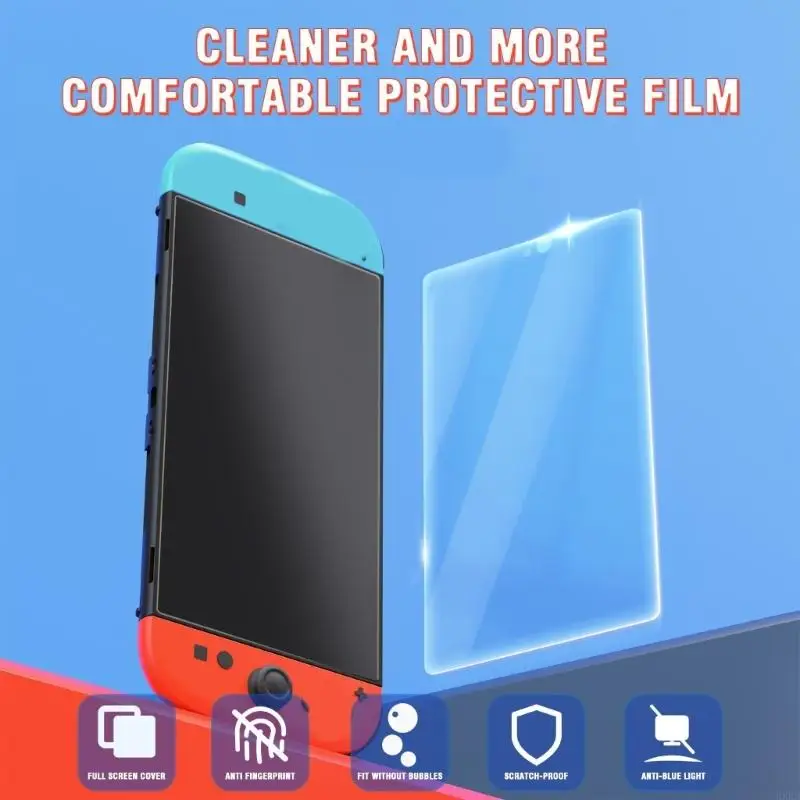 

2025 New 2Pieces Tempered Glass Screen Film Guard for Switch2 Impact Resistant Surfaces AntiSmudge Touch Sensitive Protections