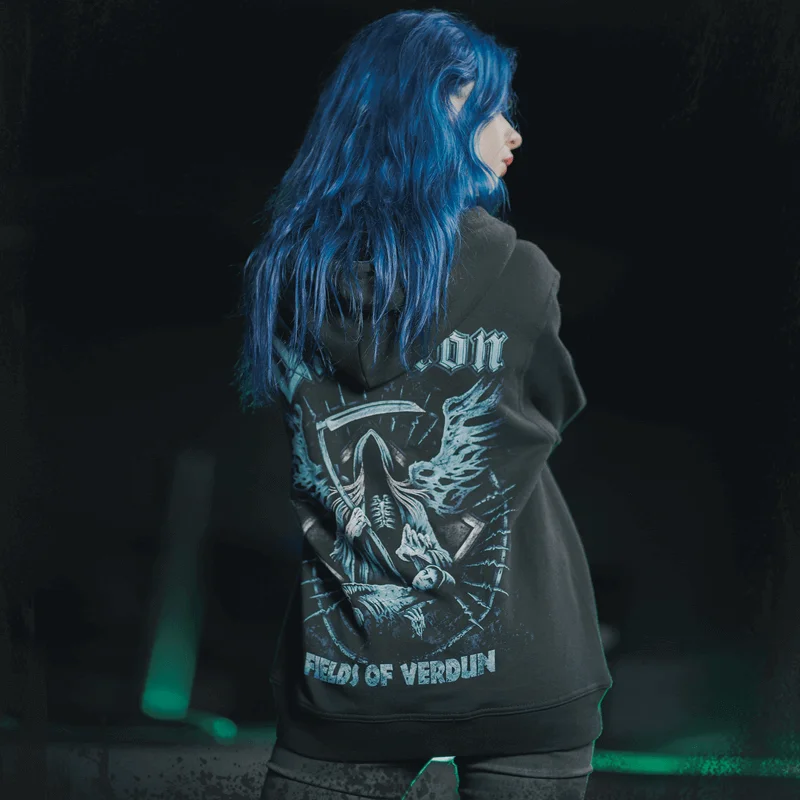 Fields Of Verdun Hoodie Sabaton Heavy Metal Band Hoodies Vrouwen Mannen Oversized Herfst Winter Trui Fleece Vrouwelijke Mannelijke Trainingspak