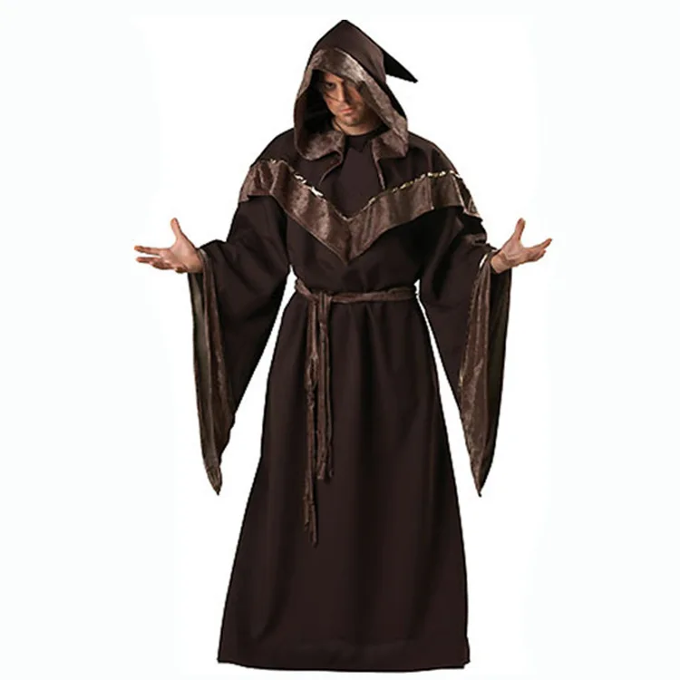 Halloween Herren Erwachsene Cosplay Zauberer Robe Tod Gott Umhang Performance Kleidung M Hexe Hexe Performance Kostüm
