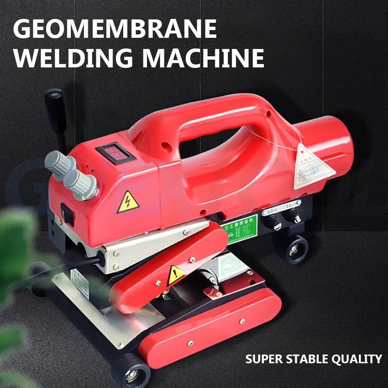 

Waterproof Membrane Hot Wedge Welder 220V Geomembrane Welding Machine 0.5-5m/min Auto Plastic Weld Tool For PVC EVA PE HDPE PP
