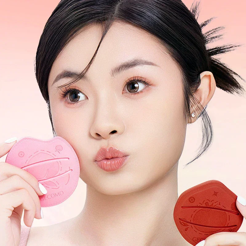 1 pçs criativo fundação pó puff super macio almofada de ar maquiagem liquidificador esponja molhado e seco dupla utilização aplicador cosmético