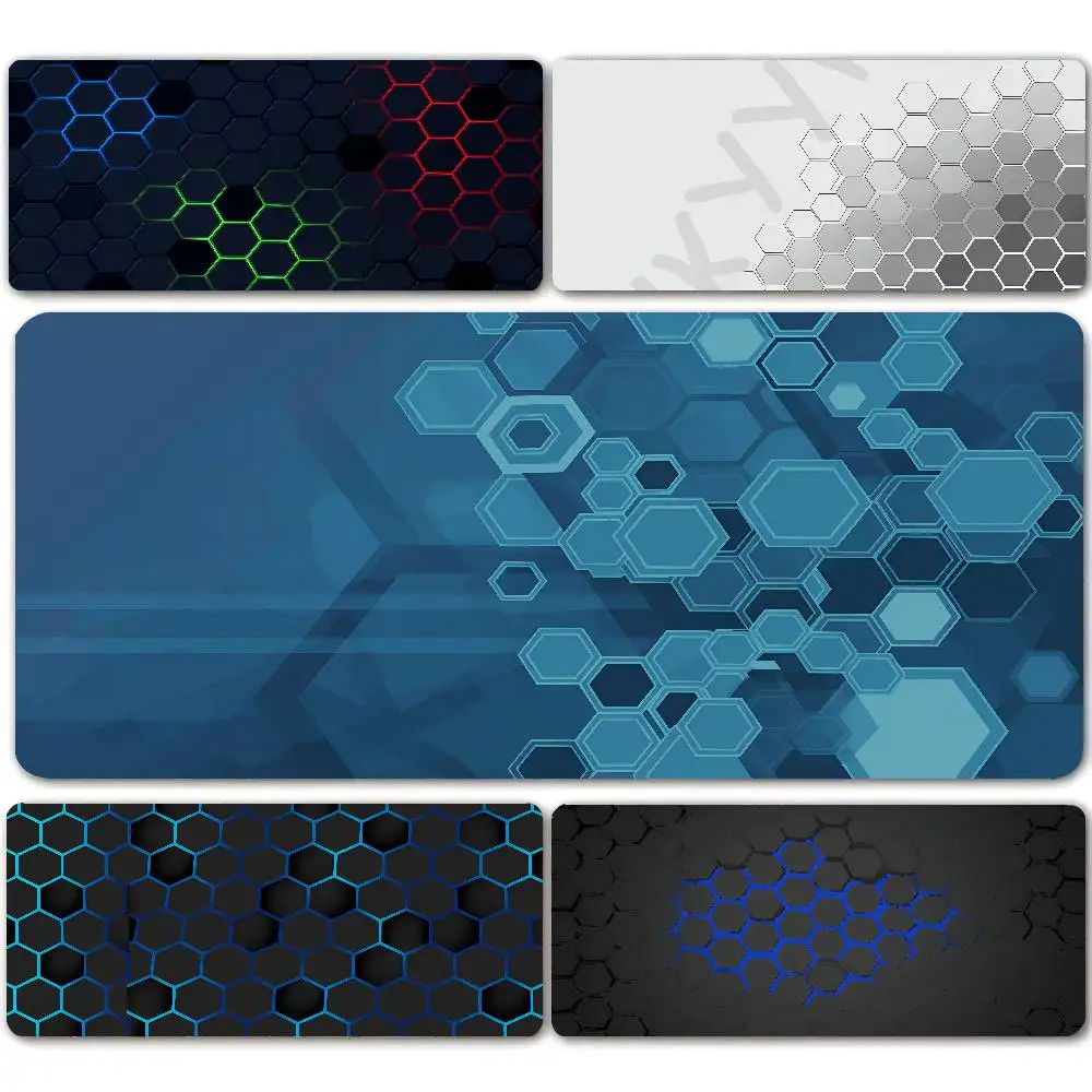 Large Gaming Mousepads Mouse Pad Computer Mousepad Geometric Mouse Mat 90x40cm Desk Pads For PC Keyboard Mats Table Rug