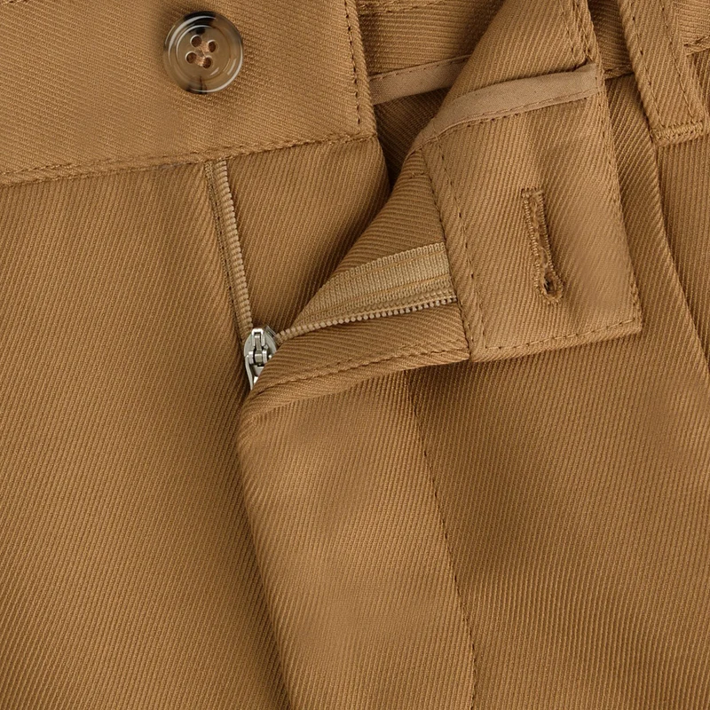 Celana Kasual Pria Katun Produk Baru Musim Semi dan Musim Gugur Celana Khaki Khusus Nyaman Elegan Fashion Inggris untuk Pria