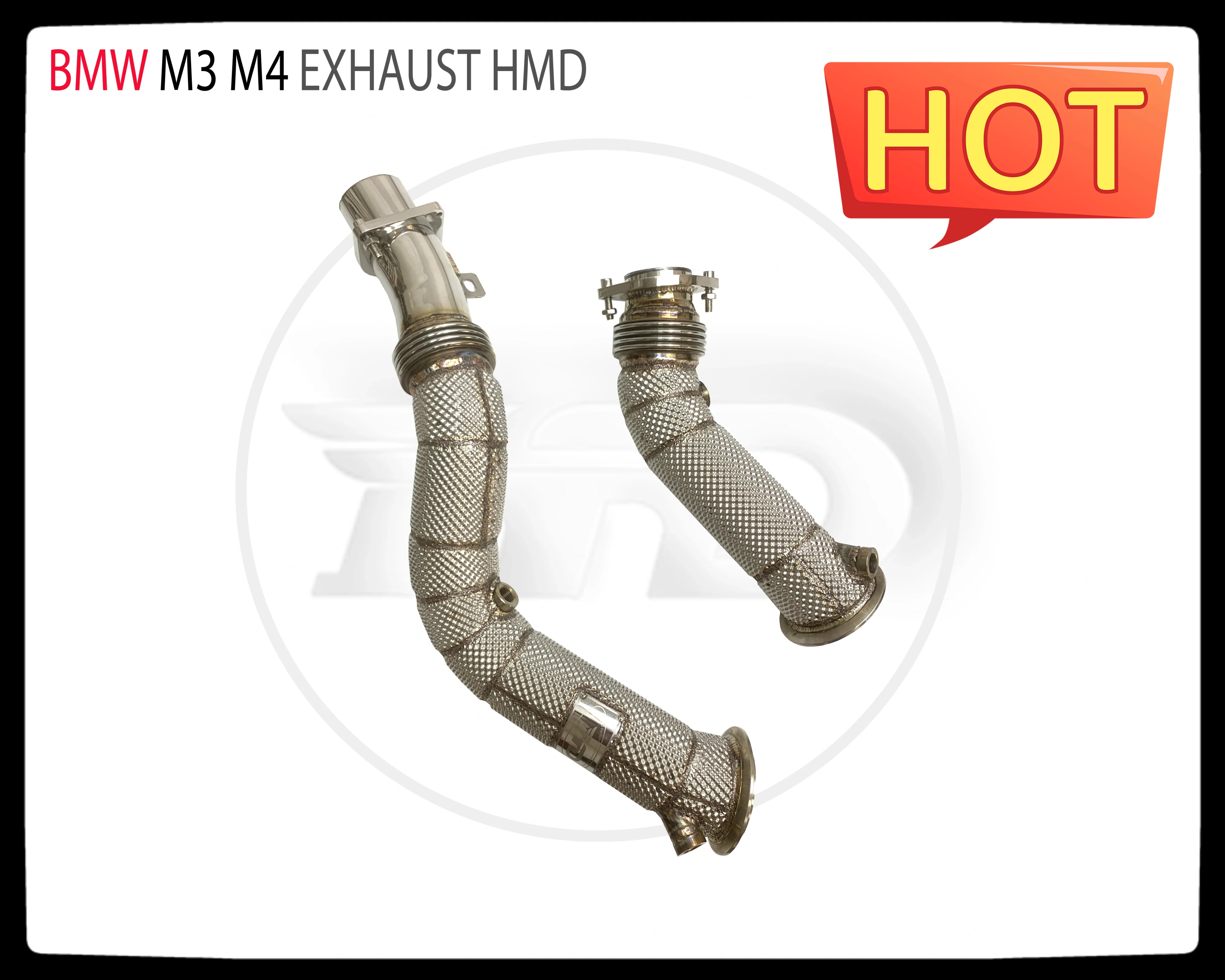 

HMD Exhaust Manifold Downpipe for BMW M3 M4 Car Accessories With Catalytic Converter Header Without Cat Pipe