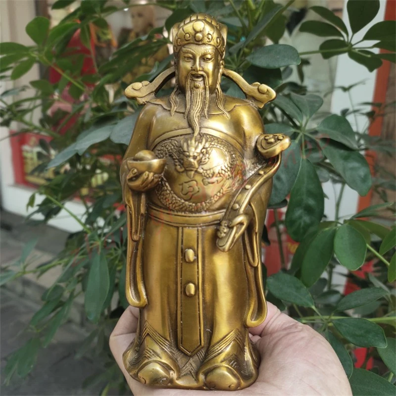 Imagem -02 - Yuanbao Ruyi Deus da Riqueza e Deus de Bronze da Riqueza Fortuna Requintada Procurando Feng Shui Ornamentos