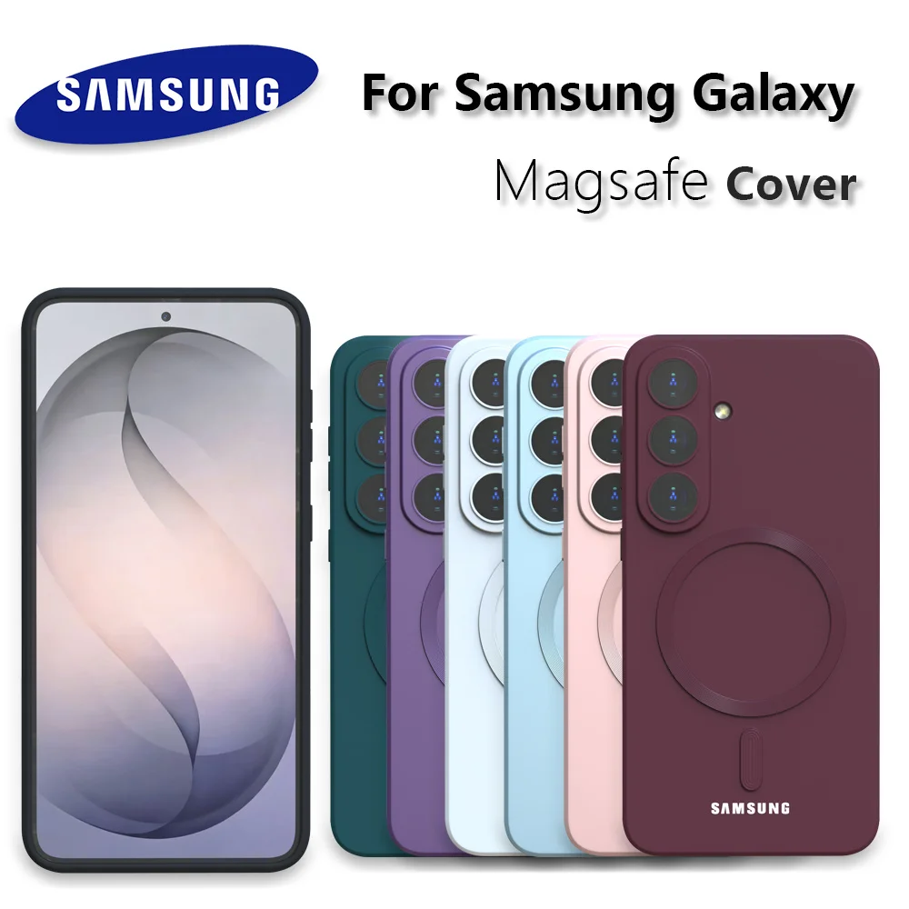 Für Samsung Galaxy A57 A37 A17 Magsafe Hülle S26 S25 S24 S23 S22 S21 Ultra Plus FE EDGE Weiche Silikon Handy-Rückabdeckung
