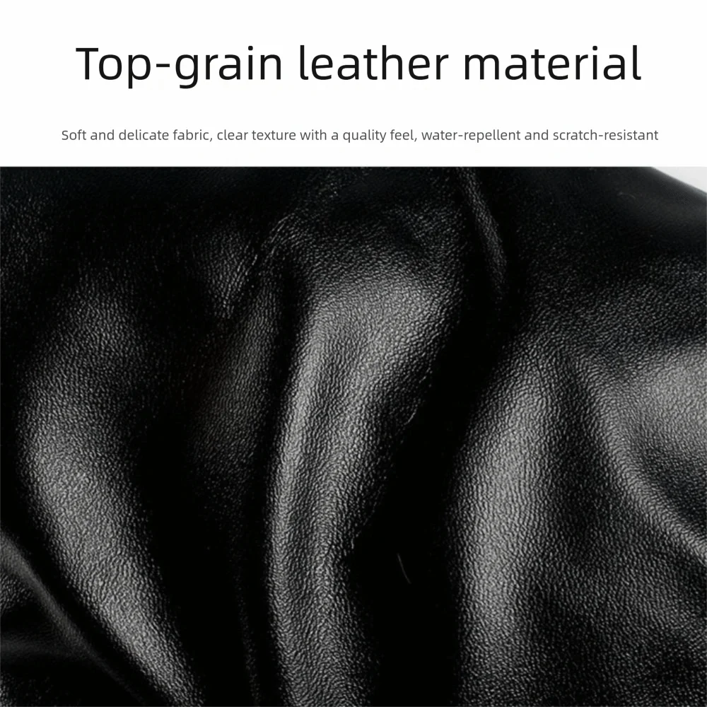 

Large Capacity Men's Waist Bag Leather Multifunctional Casual Fanny Bag Multi-layers Quick Release Travel Chest Bag Fitness