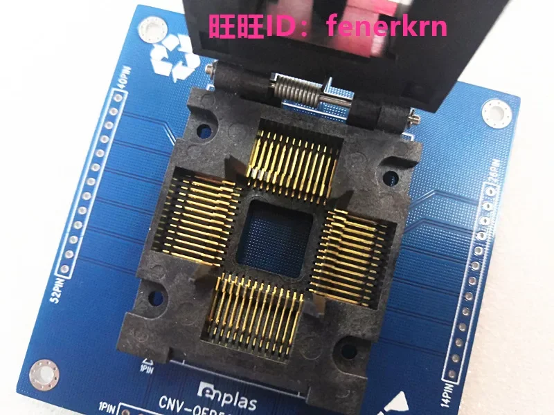 FPQ-52-1.0-05 QFP52/DIP pitch1.0mm IC testing seat Test Socket test bench