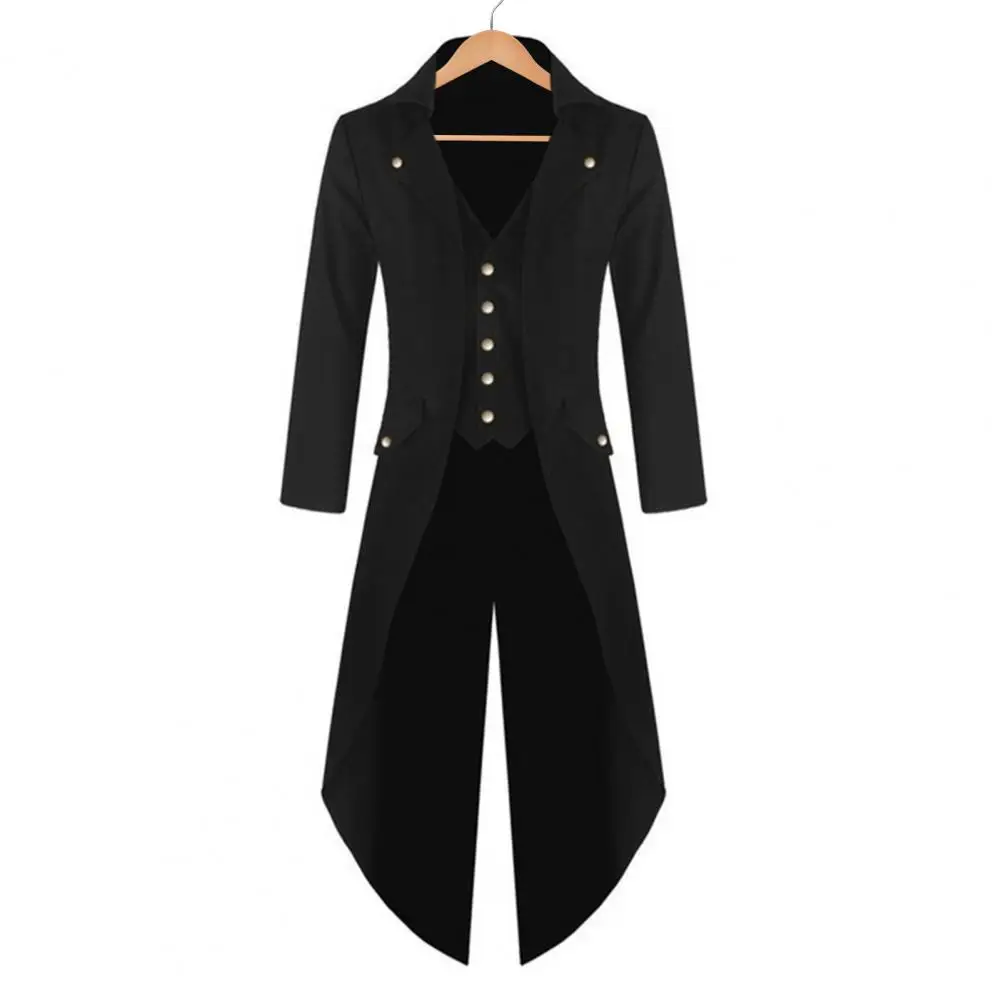 Medieval Plus SIZE Halloween Cosplay Costume Mens Kids Steampunk Gothic Jacket Victorian Tailcoat Vintage Tuxedo Coat