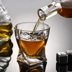 10.3oz 300ml European Style Crystal Whisky Glass Creative Barware for Cocktail Transparent Beer Tequila Glasses Drinkware Party