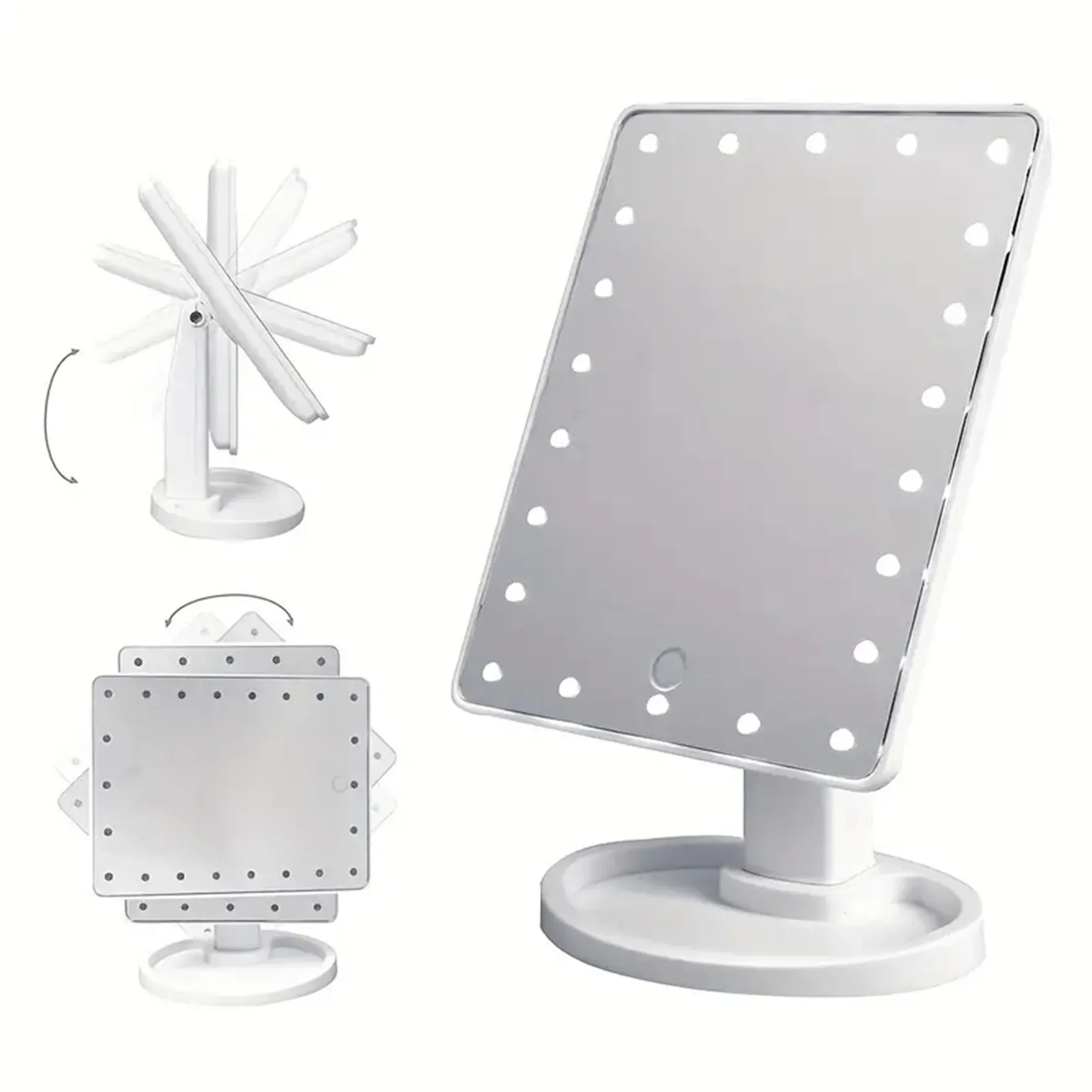 

1pc Luminous makeup mirror use beauty mirror, touch screen makeup mirror, brightness
