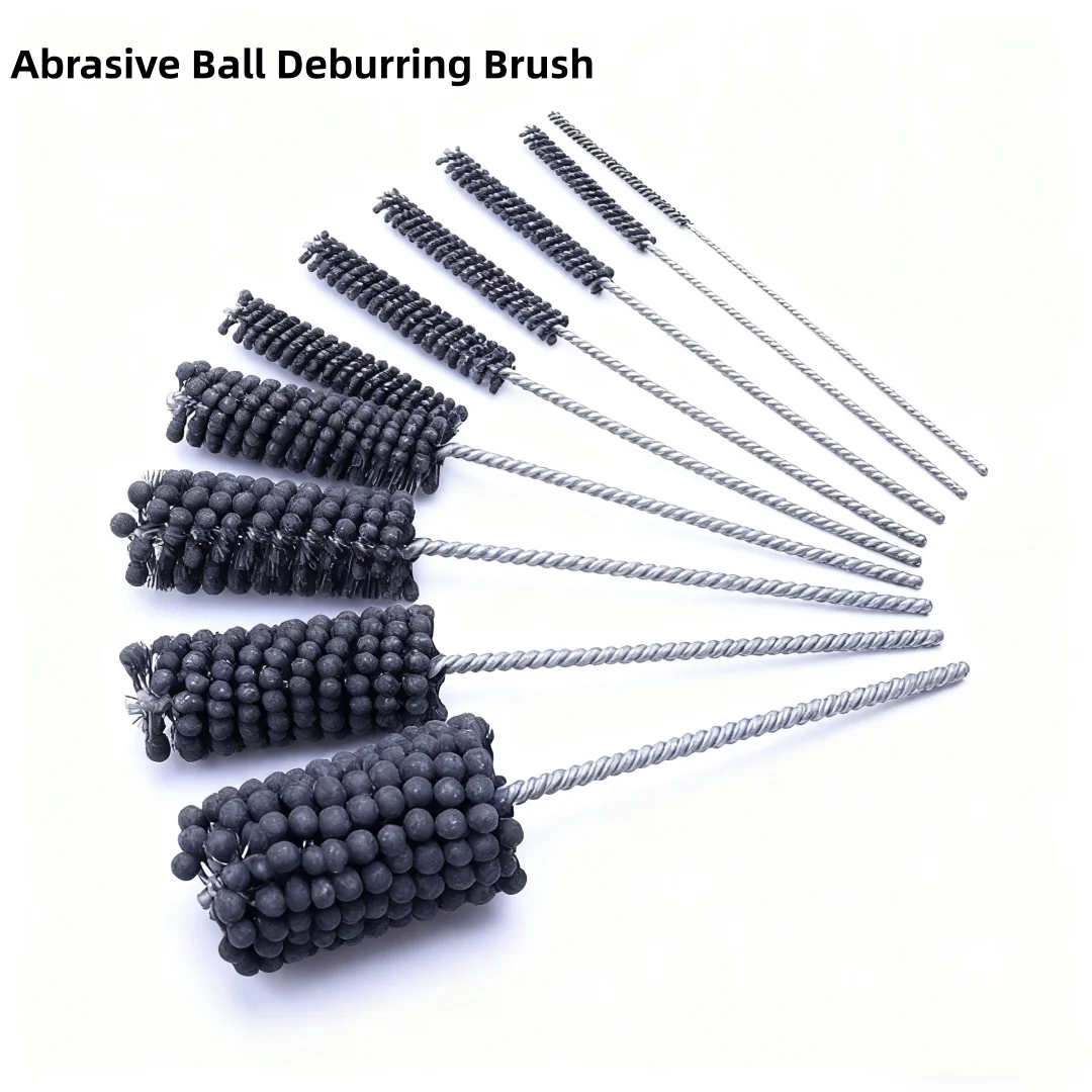 

1pc Flexible Grit320 Abrasive Ball Deburring Brush Inner Hole Grinding Pipe Polishing Tube Cleaning Brush Total Length 200