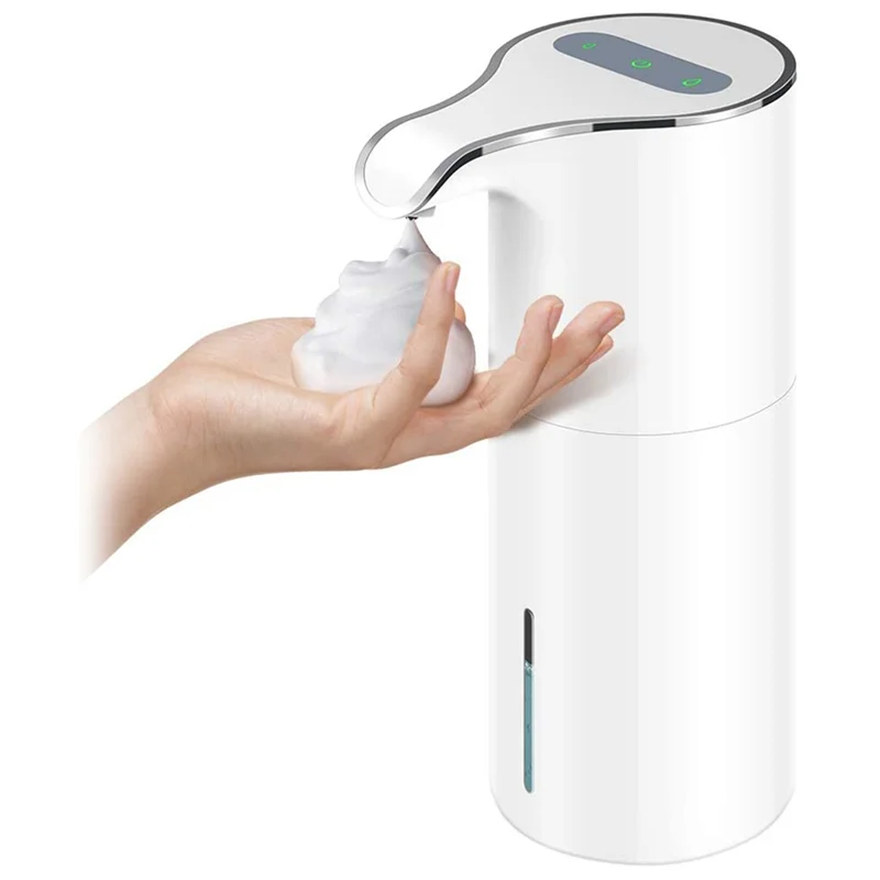 

Soap Dispenser Automatic - Touchless USB Rechargeable Electric Foam Soap Dispenser Adjustable Waterproof 450 ML White