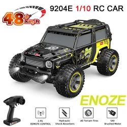 EONZE 9204E 1:10 48 KM/H 4WD RC samochód z lampkami LED amortyzator hydrauliczny samochodów RC wysoka prędkość dryfu Monster Truck dla dzieci zabawki