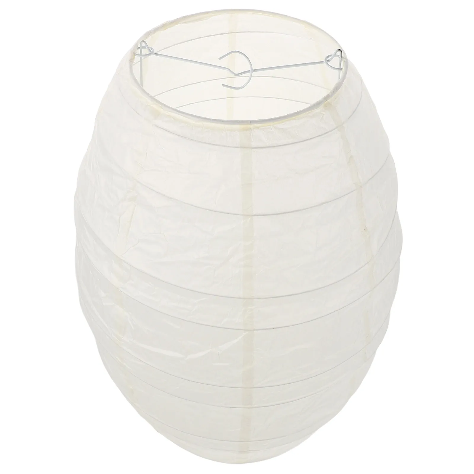 Foldable Oval Paper Lamp Shade Handmade Lightweight Rice Paper Lantern Shade for Bedroom Living Room Dining Area Hotel Lobby