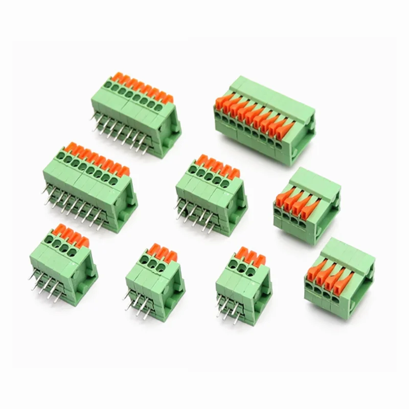 10pcs 2.54mm Pitch KF141R Terminal Block Right Angle Pin 2P-10Pin PCB Connector for Electronic Assemblies