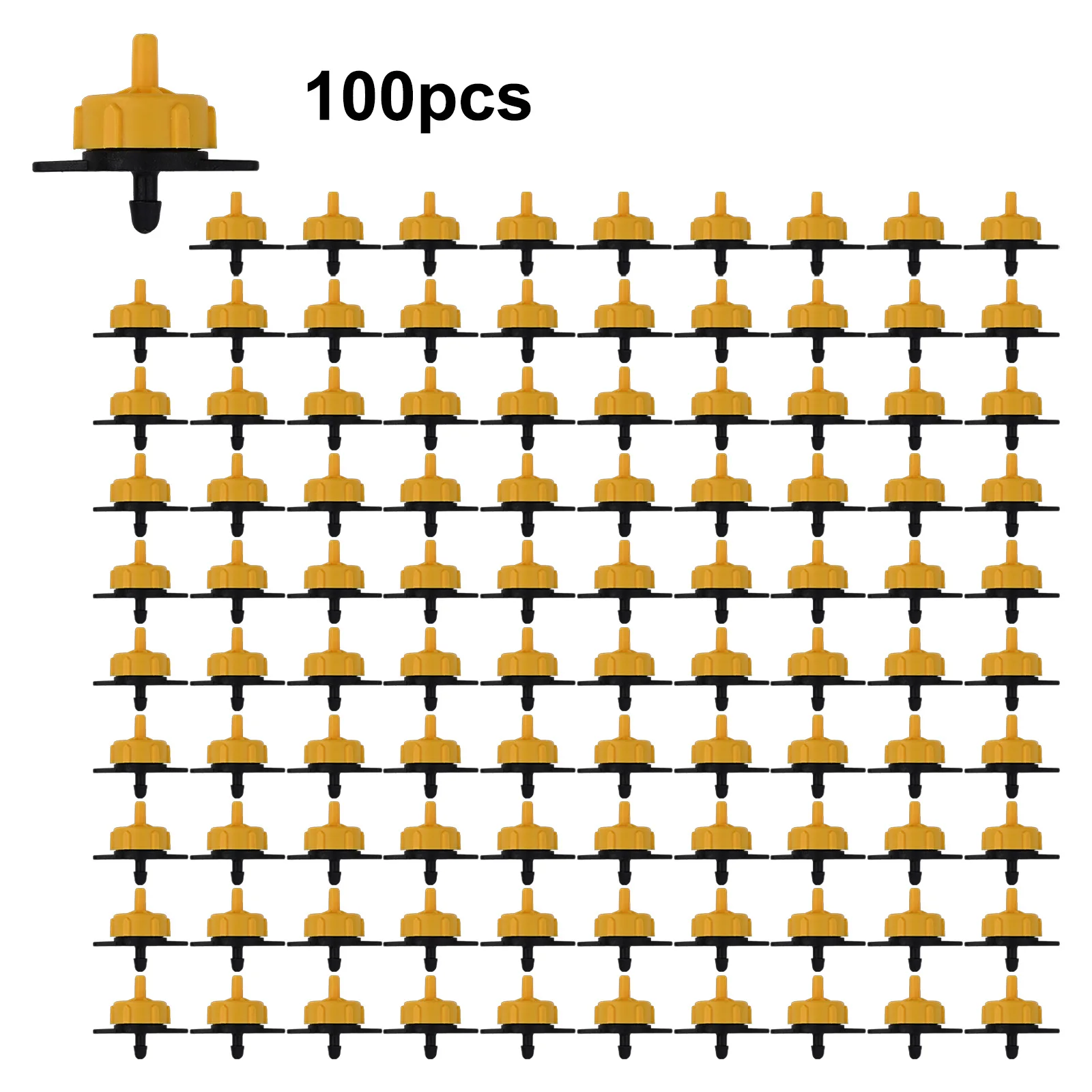 100Pcs 2L 4L 8L Pressure Compensating Dripper Drip Emitters Steady Flow Garden Emitter Irrigation Water Regulator Dripper