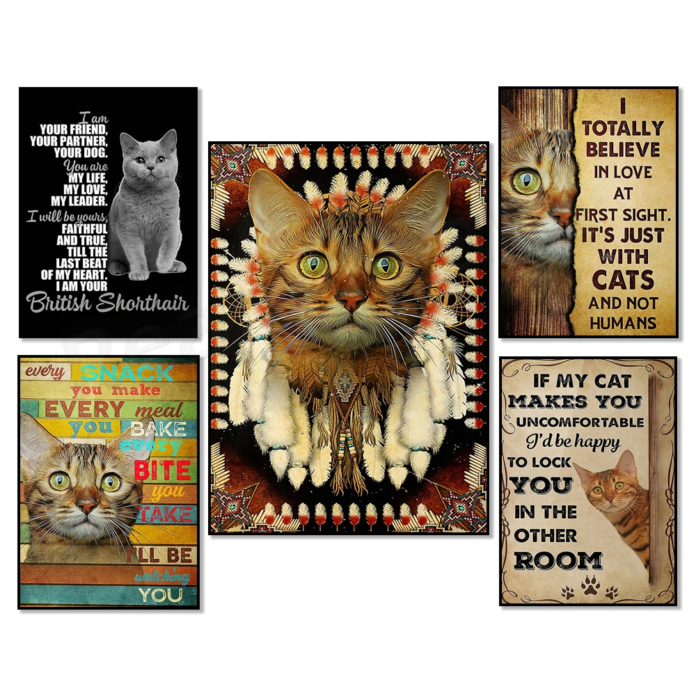 Bengal Cat - I'll Watch You Poster for Every Treat You Make, British Shorthair I'm Your Friend, Your Buddy Poster, Love Cat Gift